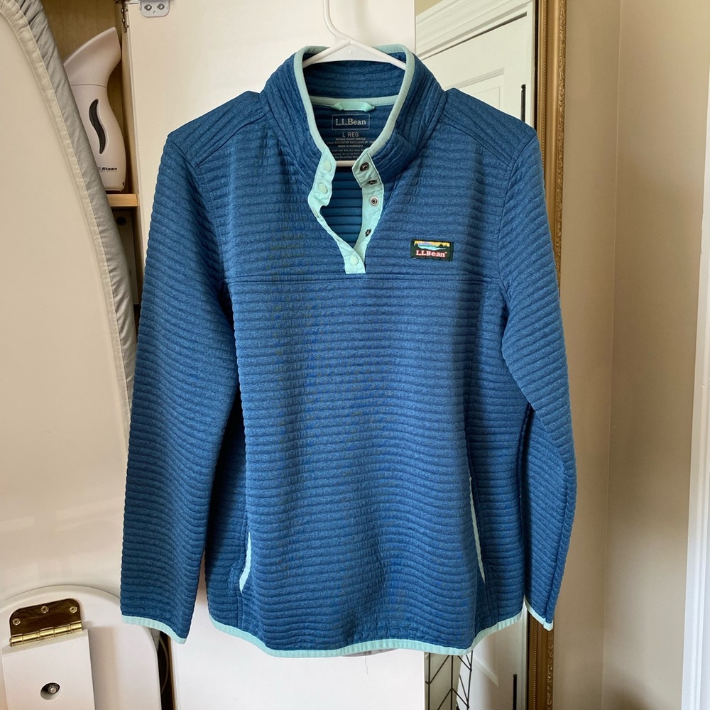 Womens LLBean Airlight knit pullover
